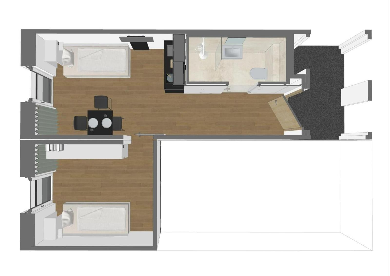 Timber One Boardinghouse Dorfen Aparthotel Luaran gambar